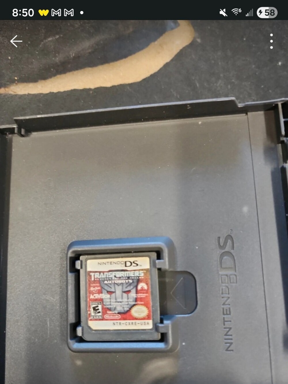 Nintendo DS Transformers: Autobots Cartridge - Black & Red Label